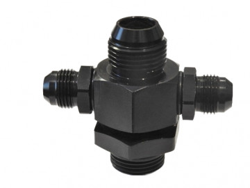 RBZ-12-12B  ENDERLE  PUMP INLET FITTINGS - #12 O RING   to #12AN Flare - w -8 RETURNS